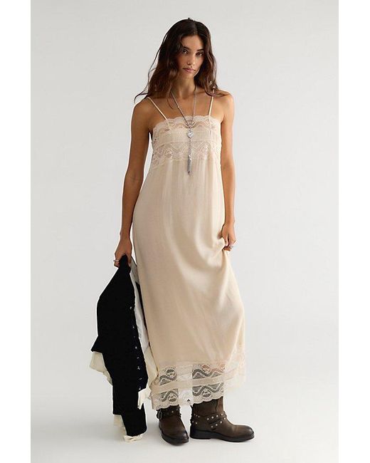 Spell Natural Mila Lace Midi Dress