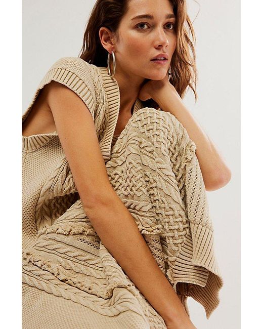 Mes Demoiselles Natural Saki Knitted Dress At Free People In Beige, Size: 1