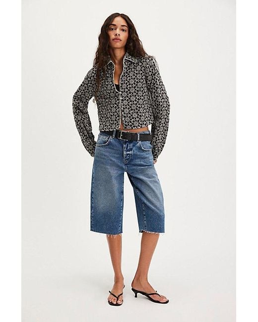 Free People Gray Dream A Little Dream Top