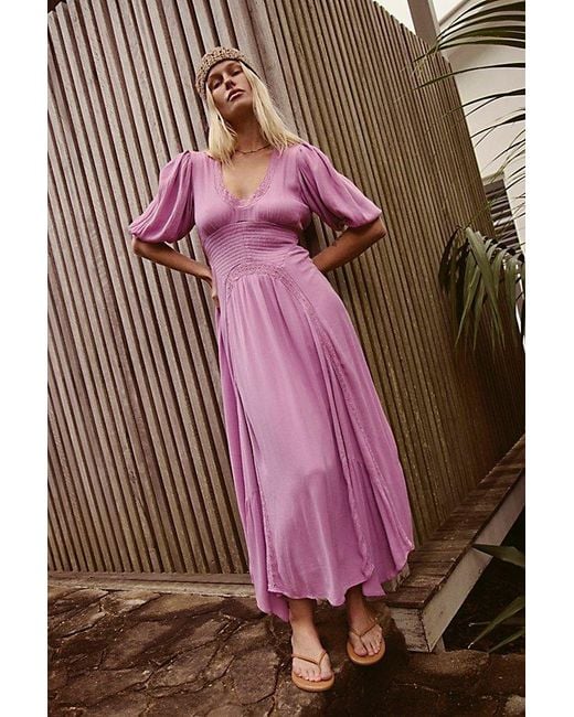 free-est Brown Teyana Maxi Dress By