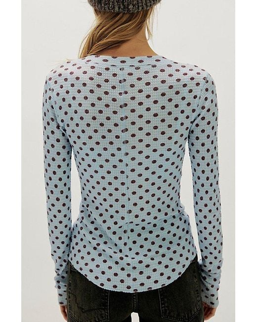 Intimately By Free People Blue Going Places Printed Cardi By