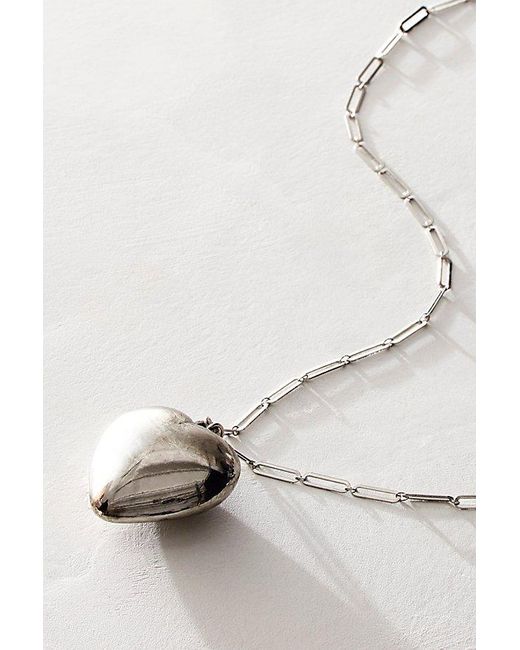 Free People Metallic Spektor Heart Pendant Necklace