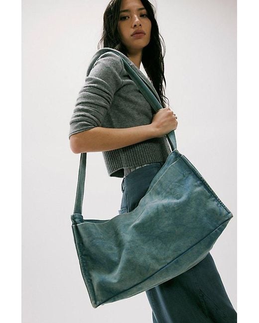 Free People Green Camp Crush Sling Bag