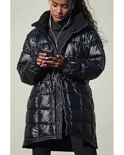 Fp Movement Black Patricia Packable Poncho Puffer