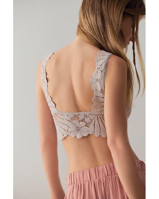 Intimately By Free People Multicolor Petal Party Lace Plunge Bralette By