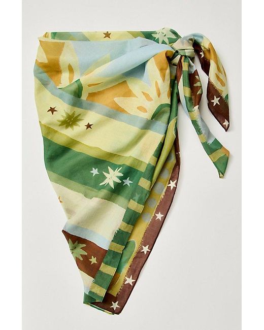 Soleil Soleil Green Square Pareo