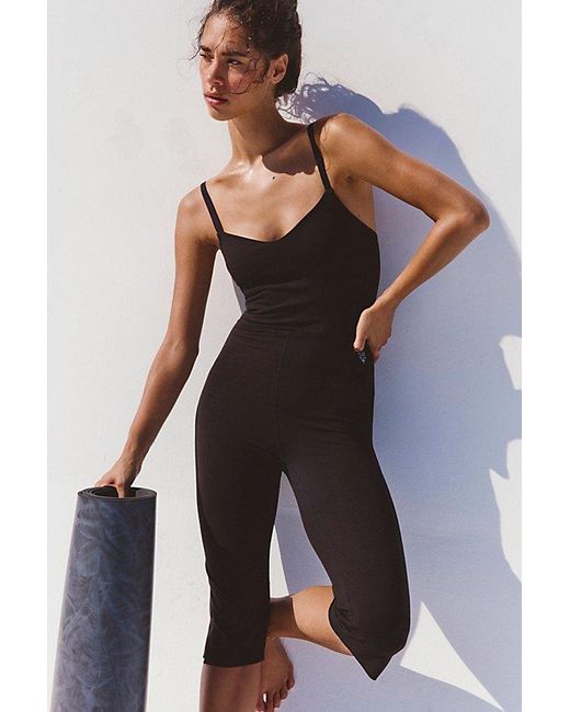 Fp Movement Black Sharp Turn Cropped Onesie