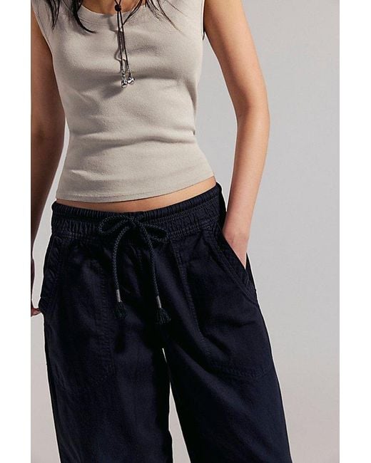 Free People Blue Easy Peasy Pull-On Jeans