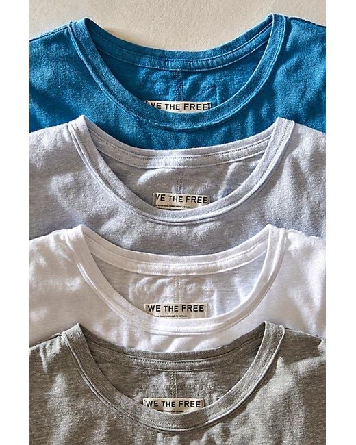 Free People White We The Free Nova Tee