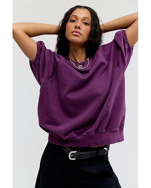 Free People Purple Better On Sweatshirt