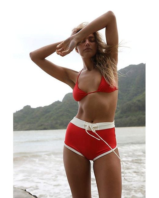 BĀBEN Red Surf Shorts