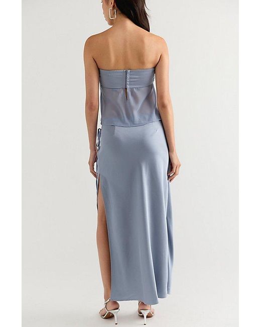 Ownley Blue Ricky Maxi Skirt Set
