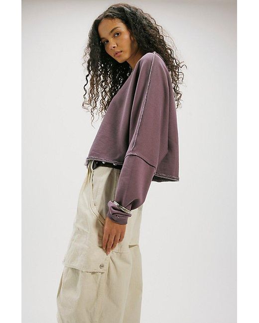 Free People Purple To The East Pullover