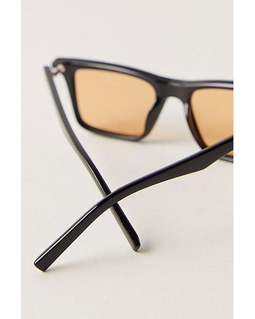 Le Specs Black Broski Rectangular Sunglasses