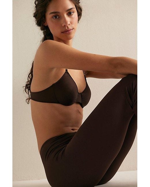 Only Hearts Brown Second Skins Racerback Bra