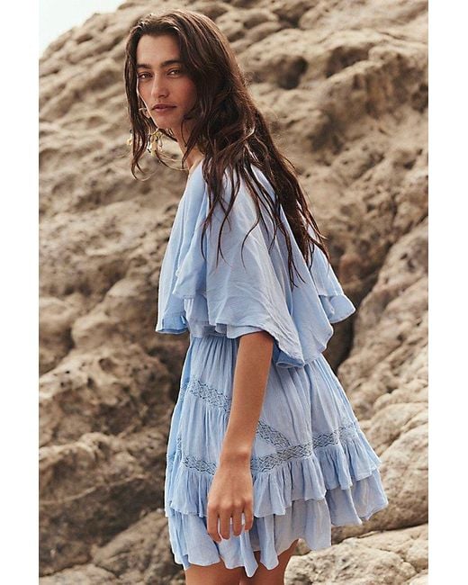 free-est Blue Gabriella Mini Dress By