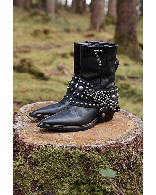 Free People Black Axel Boots