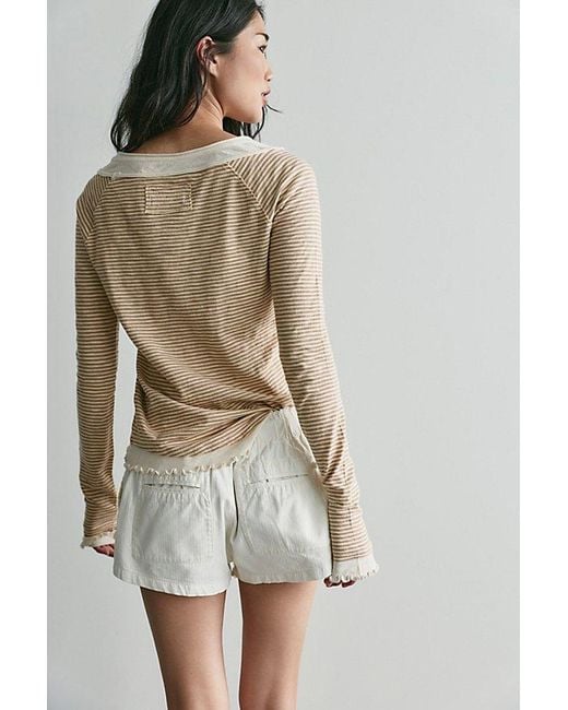 Free People Multicolor Two's A Charm Stripe Long Sleeve Top