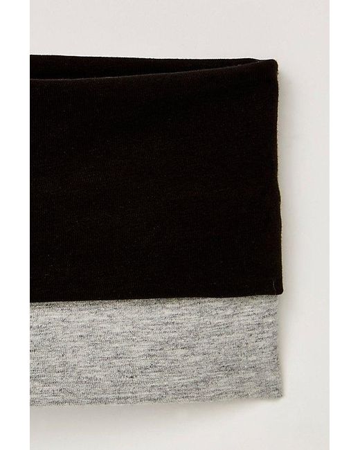 Free People Black Double Take Solid Soft Reversible Headband