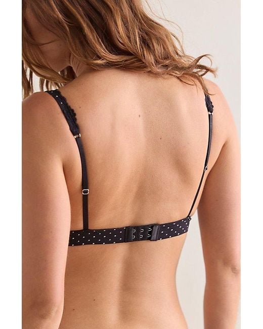 Intimately By Free People Multicolor Charlie Lace Microfiber Printed Plunge Bralette By