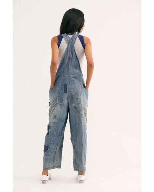 Free People Magnolia Pearl Henry's Overall in Blue | Lyst