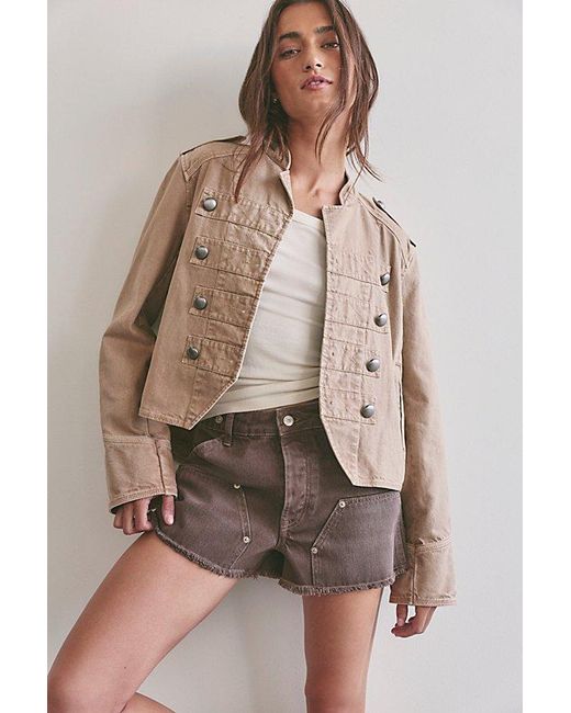 Free People Brown We The Free Paxton Utility Shorts