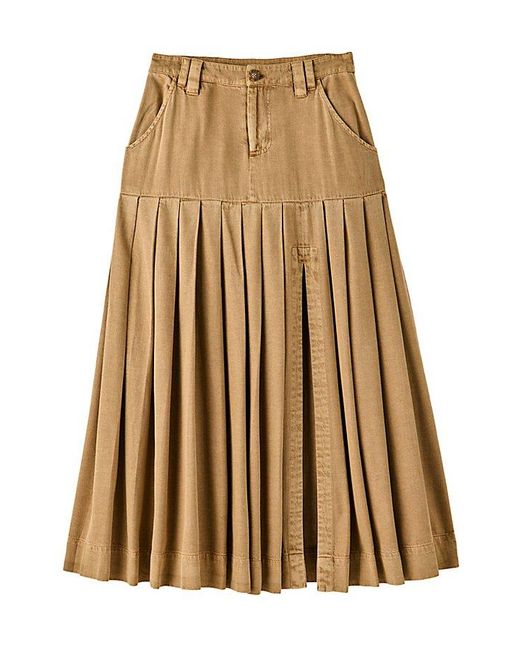 Free People Natural 53Rd Street Chino Maxi Skirt