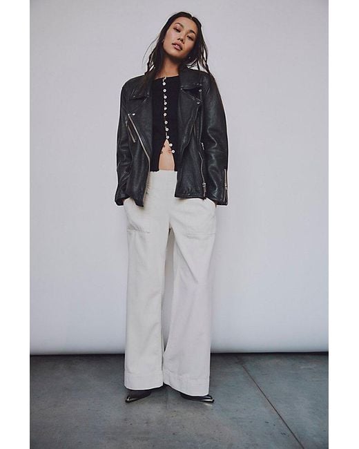Free People Pink Breezy Denim Pull-on Jeans