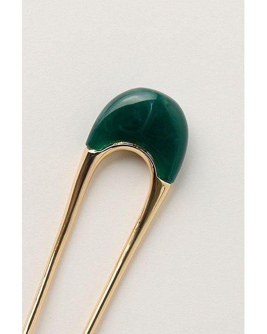 Free People Green Suki Plated Hair Pin
