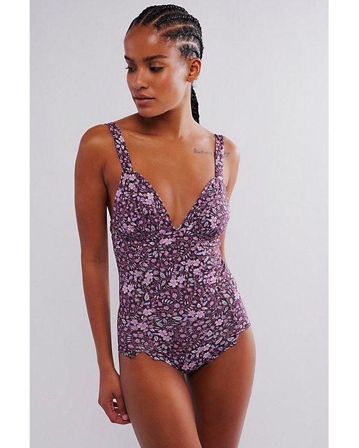 Intimately By Free People Multicolor Wear It Out Printed Bodysuit