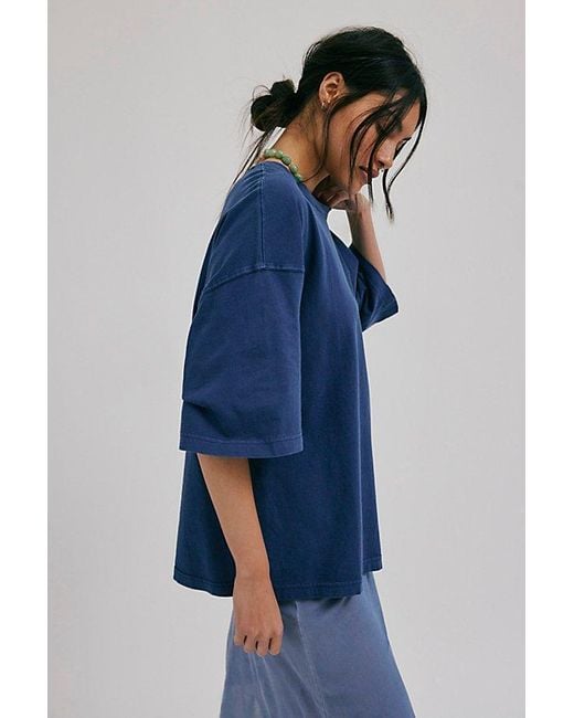 Free People Blue We The Free Perfect Oversized Tee