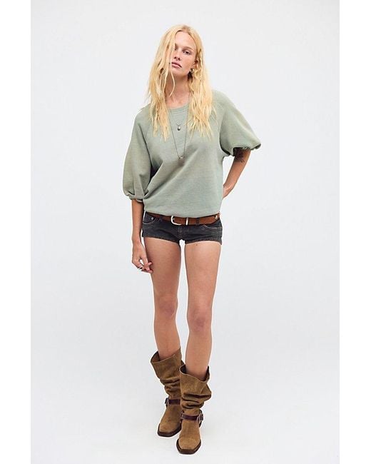 Free People Green Better On Sweatshirt