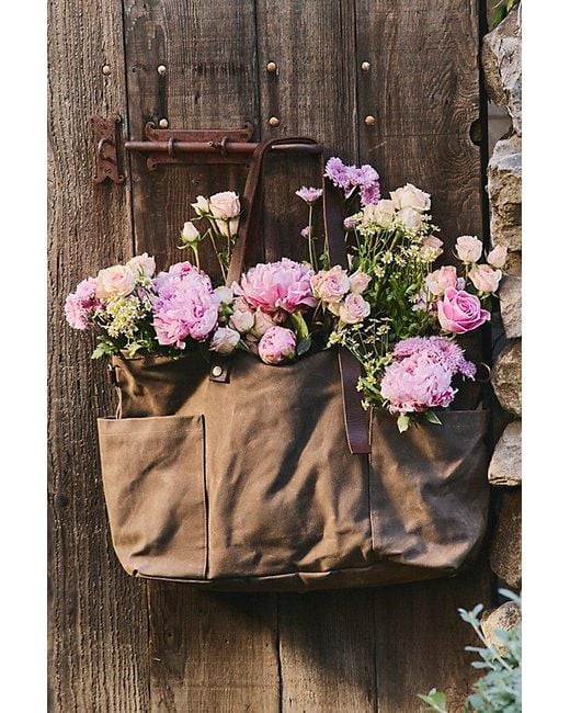 Free People Brown Preston Canvas Bag