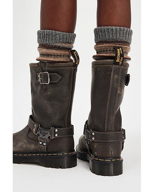 Dr. Martens Black Anistone Hi Boots
