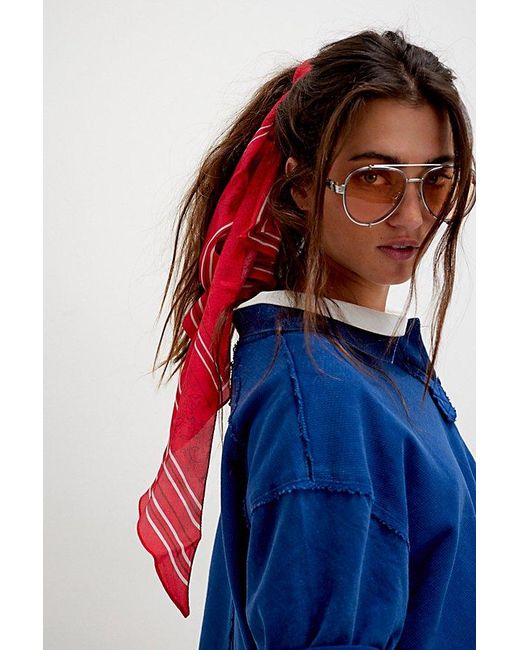 Free People Red Essential Triangle Bandana