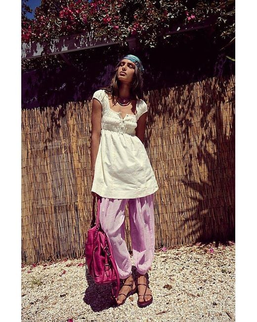 Free People Multicolor Nina Babydoll Mini Dress