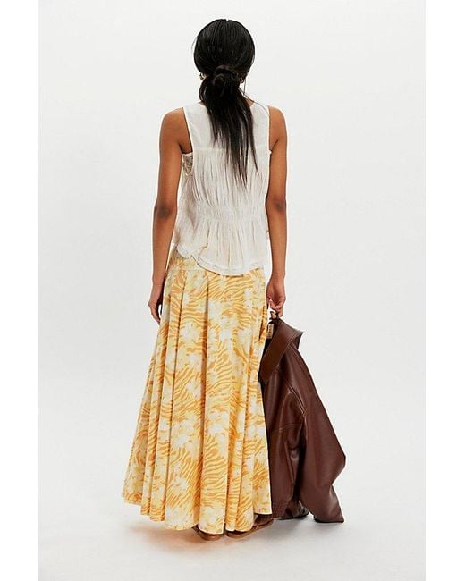 Free People Metallic Zephyr Bustle Convertible Skirt