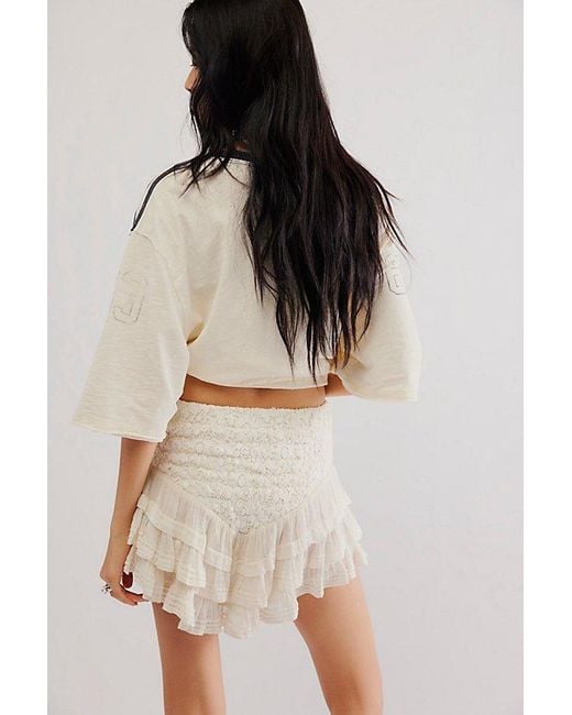 Free People Gray Fp One Lucia Mini Skirt