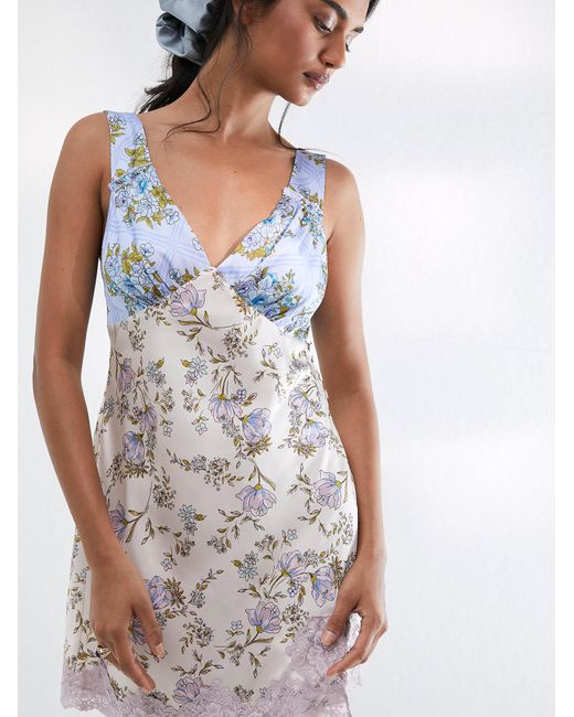 Free People American Rose Slip in Blue | Lyst