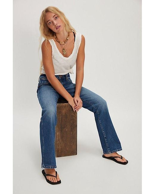 Wrangler Blue Wrancher Mid-Rise Bootcut Jeans