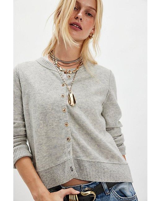 Free People Gray Now Or Never Layer Necklace