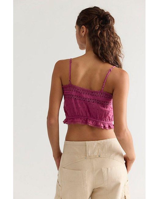 Free People Pink Rosa Embroidered Cami