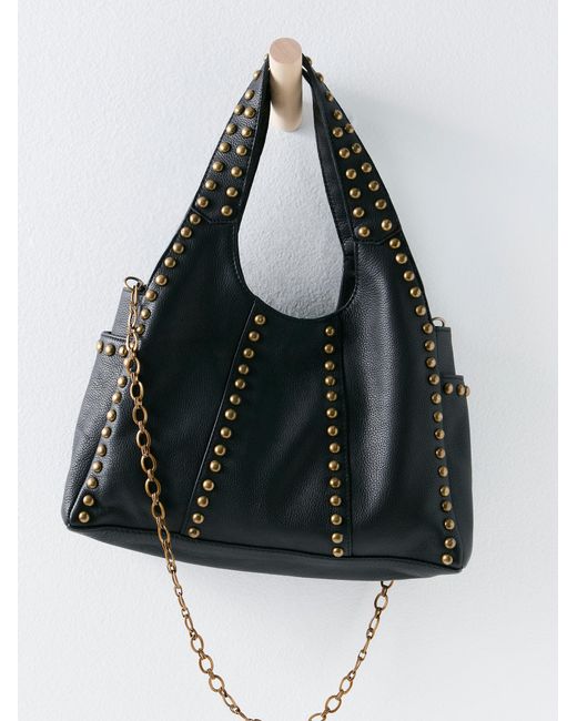 Black studded clutch bag hot sale