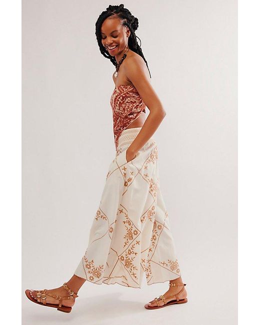 Free People Natural Waverly Trousers