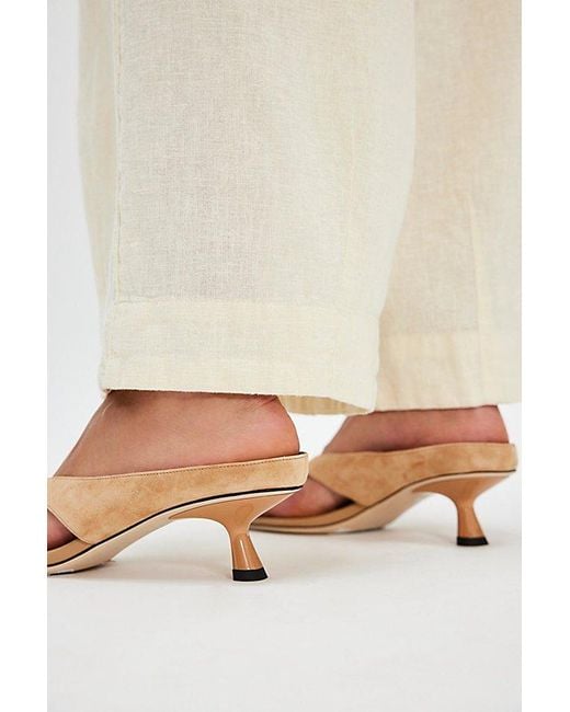 Jeffrey Campbell Natural Luca Thong Heels By