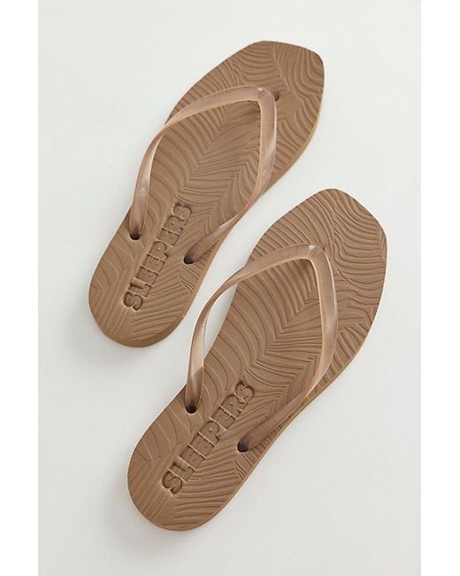 Sleeper Brown Tapered Flip Flops