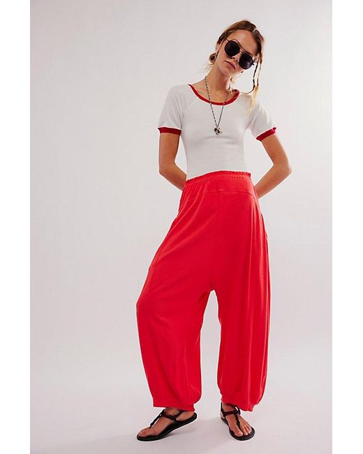 Intimately By Free People Red Cool Again Joggers