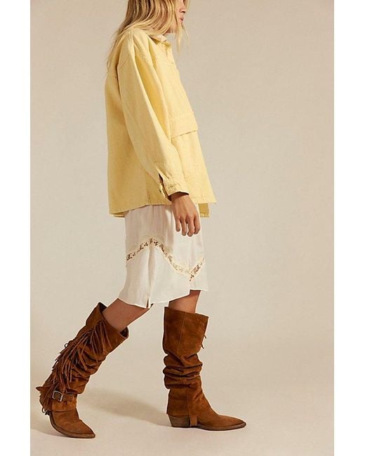 Free People Brown Alyse Convertible Over-The-Knee Boots