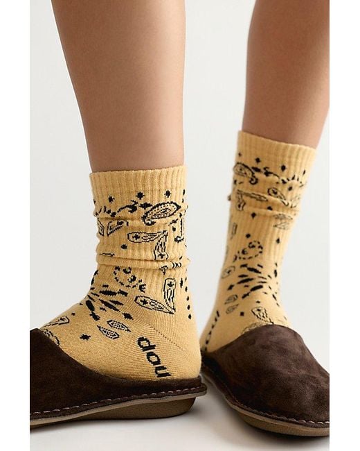 DOUBLESOUL Metallic Rodeo High Socks