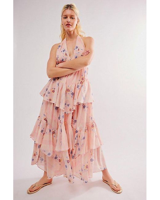 Free People Pink Stop Time Maxi